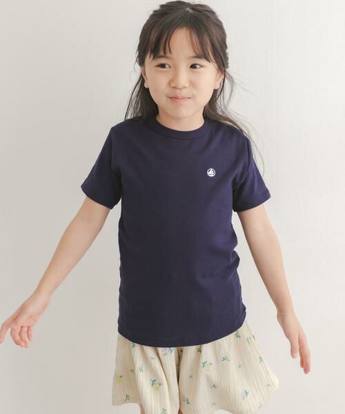 URBAN RESEARCH DOORS / アーバンリサーチ ドアーズ Tシャツ | 『別注』PETIT BATEAU×DOORS　刺繍ロゴTシャツ | 詳細3