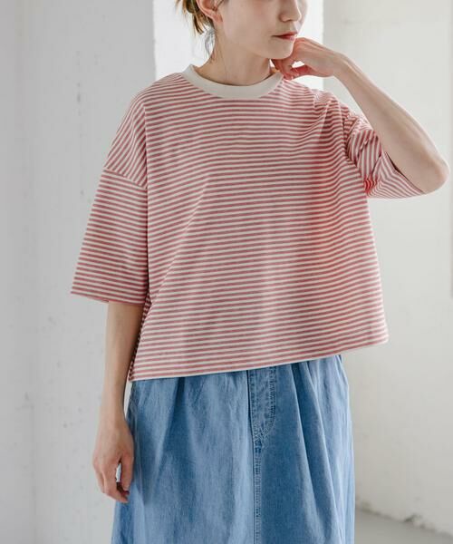 URBAN RESEARCH DOORS / アーバンリサーチ ドアーズ Tシャツ | FORK&SPOON　マルチボーダーTシャツ | 詳細2