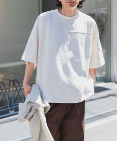 URBAN RESEARCH DOORS / アーバンリサーチ ドアーズ Tシャツ | FORK&SPOON　ヘビーウェイトフットボールTシャツ