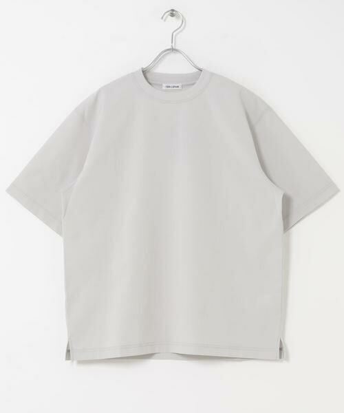 URBAN RESEARCH DOORS / アーバンリサーチ ドアーズ Tシャツ | FORK&SPOON　TEC LINEN T-SHIRTS（ライトグレー）
