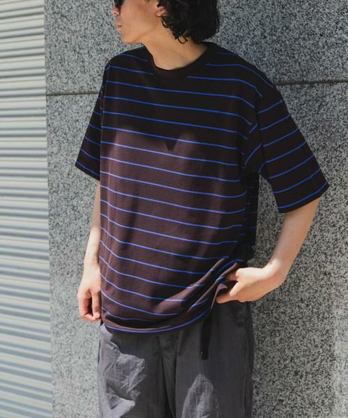 URBAN RESEARCH DOORS / アーバンリサーチ ドアーズ Tシャツ | FORK&SPOON PEカノコボーダーショートスリーブTシャツ | 詳細2