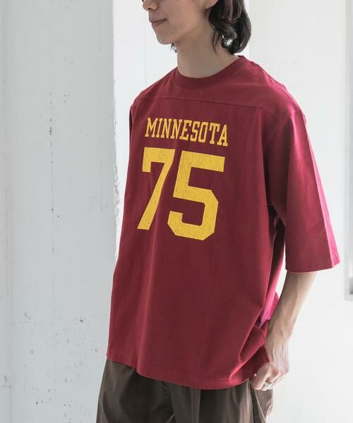 URBAN RESEARCH DOORS / アーバンリサーチ ドアーズ Tシャツ | FORK&SPOON　ナンバリングプリントTシャツ | 詳細3