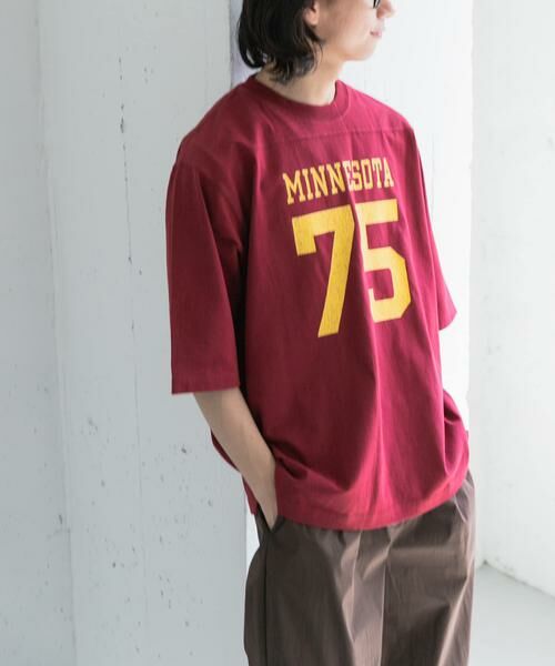 URBAN RESEARCH DOORS / アーバンリサーチ ドアーズ Tシャツ | FORK&SPOON　ナンバリングプリントTシャツ | 詳細4