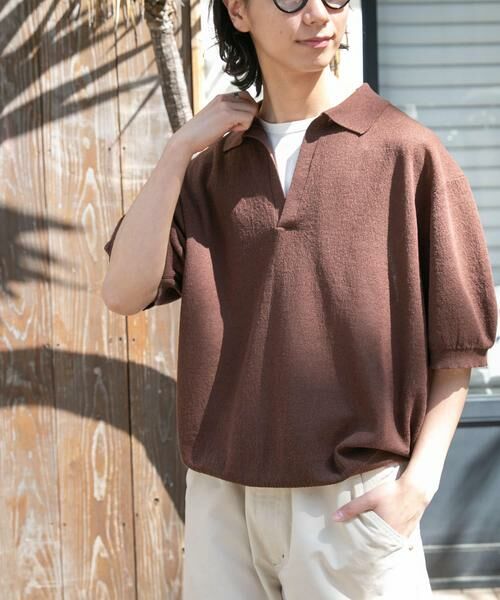 URBAN RESEARCH DOORS / アーバンリサーチ ドアーズ ニット・セーター | FORK&SPOON　リネンブレンドスキッパーニット | 詳細2