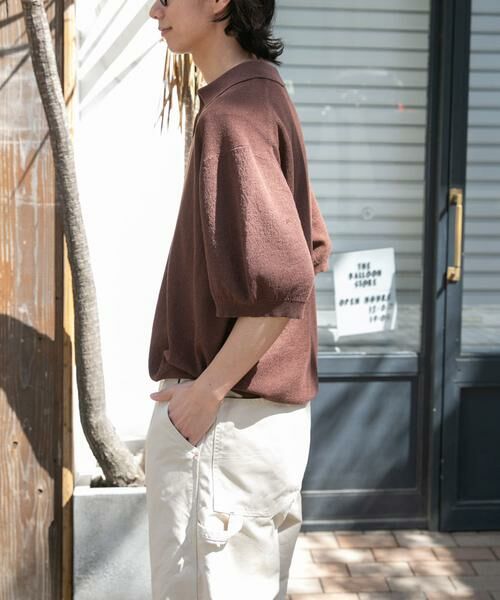 URBAN RESEARCH DOORS / アーバンリサーチ ドアーズ ニット・セーター | FORK&SPOON　リネンブレンドスキッパーニット | 詳細4