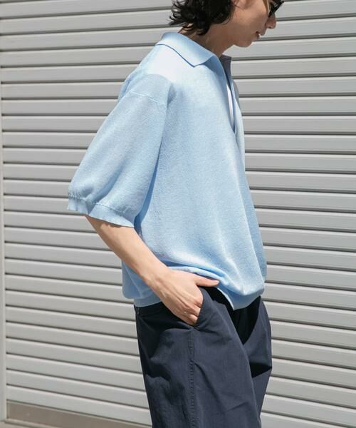 URBAN RESEARCH DOORS / アーバンリサーチ ドアーズ ニット・セーター | FORK&SPOON　リネンブレンドスキッパーニット | 詳細11