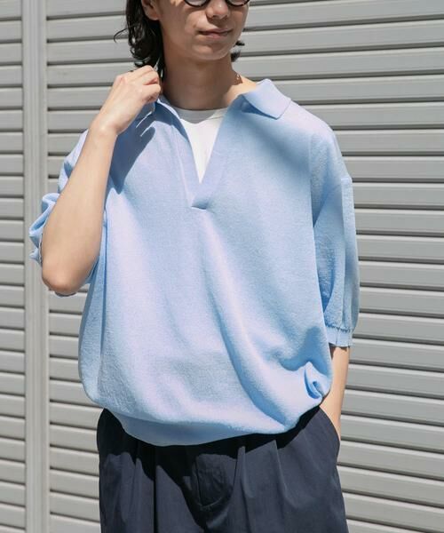 URBAN RESEARCH DOORS / アーバンリサーチ ドアーズ ニット・セーター | FORK&SPOON　リネンブレンドスキッパーニット | 詳細12