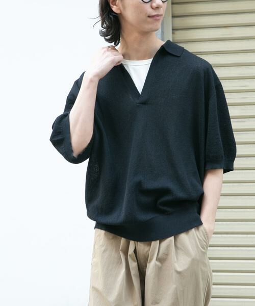 URBAN RESEARCH DOORS / アーバンリサーチ ドアーズ ニット・セーター | FORK&SPOON　リネンブレンドスキッパーニット | 詳細25