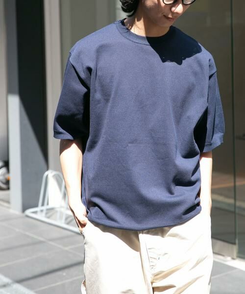 URBAN RESEARCH DOORS / アーバンリサーチ ドアーズ ニット・セーター | FORK&SPOON　クルーネックニットTシャツ | 詳細1