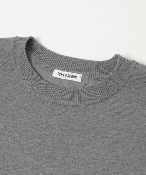 URBAN RESEARCH DOORS / アーバンリサーチ ドアーズ ニット・セーター | FORK&SPOON　クルーネックニットTシャツ | 詳細11