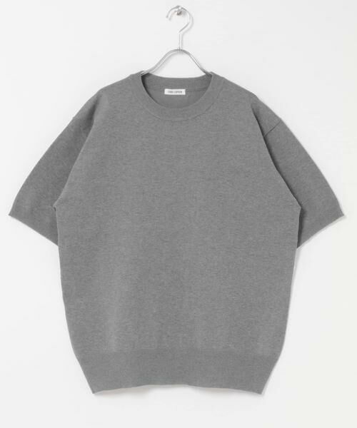 URBAN RESEARCH DOORS / アーバンリサーチ ドアーズ ニット・セーター | FORK&SPOON　クルーネックニットTシャツ（グレー）