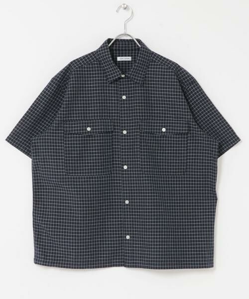 URBAN RESEARCH DOORS / アーバンリサーチ ドアーズ シャツ・ブラウス | FORK&SPOON　Wポケットショートスリーブシャツ（ネイビー）