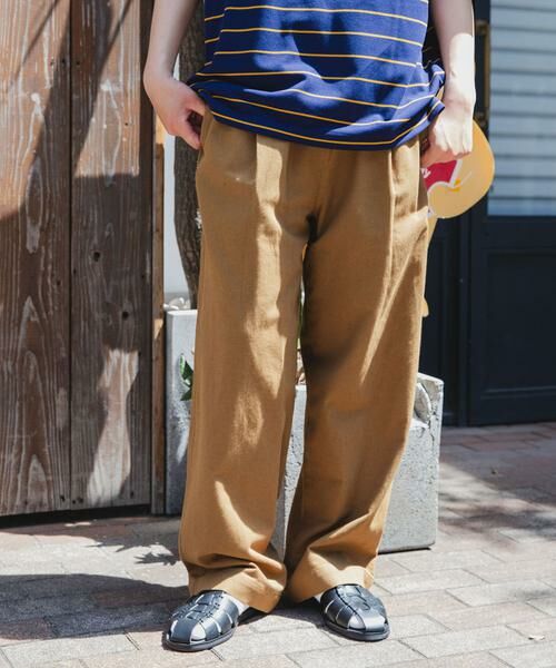 URBAN RESEARCH DOORS / アーバンリサーチ ドアーズ その他パンツ | FORK&SPOON　綿麻ホップサックパンツ | 詳細3