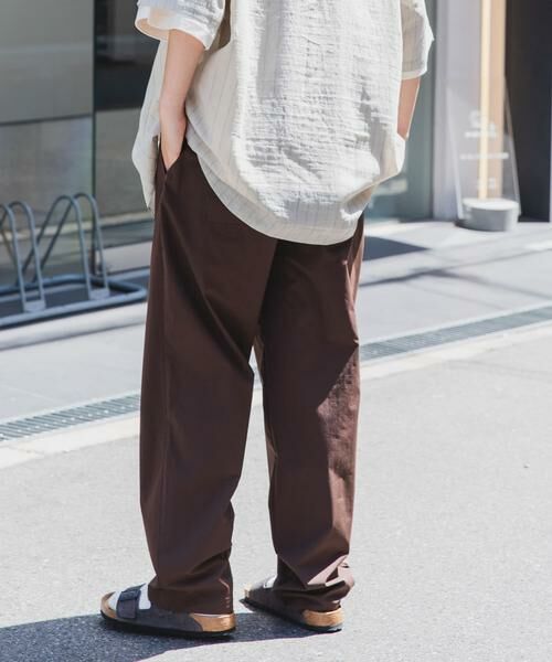 URBAN RESEARCH DOORS / アーバンリサーチ ドアーズ その他パンツ | FORK&SPOON コットンナイロンイージーパンツ(ブラウン)