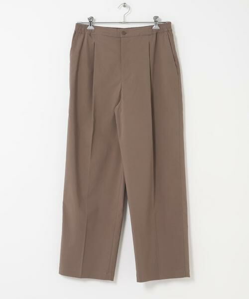 URBAN RESEARCH DOORS / アーバンリサーチ ドアーズ その他パンツ | FORK&SPOON スーパーストレッチワンタックトラウザー(ブラウン)