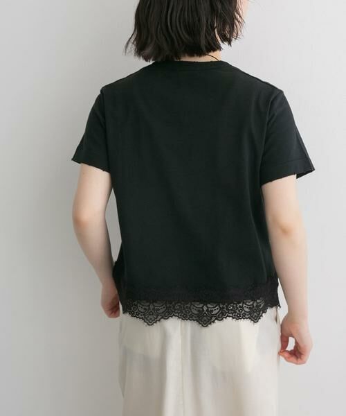 URBAN RESEARCH DOORS / アーバンリサーチ ドアーズ Tシャツ | FORK&SPOON　ヘムレースダメージTシャツ | 詳細6