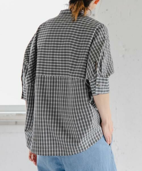 URBAN RESEARCH DOORS / アーバンリサーチ ドアーズ シャツ・ブラウス | 『一部WEB限定カラー』FORK&SPOON ギボシコクーンショートスリーブシャツ | 詳細22