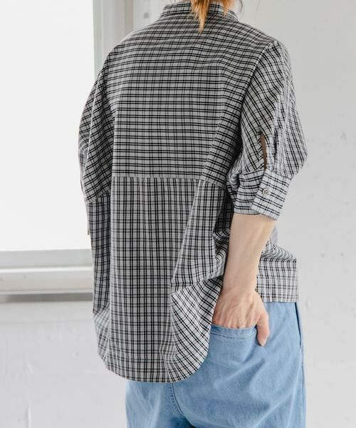 URBAN RESEARCH DOORS / アーバンリサーチ ドアーズ シャツ・ブラウス | 『一部WEB限定カラー』FORK&SPOON ギボシコクーンショートスリーブシャツ | 詳細23