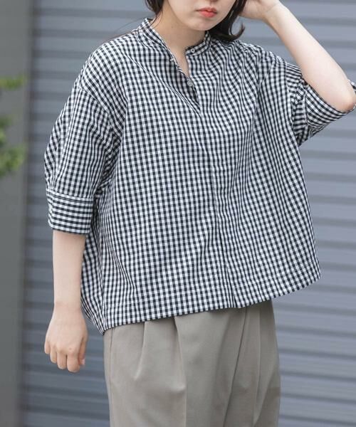 URBAN RESEARCH DOORS / アーバンリサーチ ドアーズ シャツ・ブラウス | 『一部WEB限定カラー』FORK&SPOON　ギボシコクーンショートスリーブシャツ | 詳細26