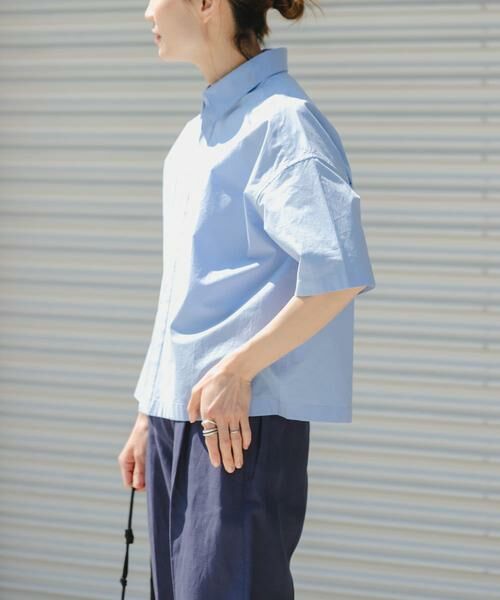 URBAN RESEARCH DOORS / アーバンリサーチ ドアーズ シャツ・ブラウス | FORK&SPOON　クリンクルショートスリーブシャツ | 詳細5