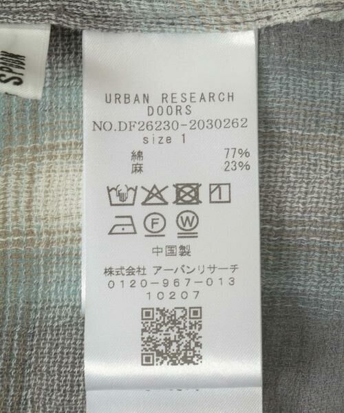 URBAN RESEARCH DOORS / アーバンリサーチ ドアーズ シャツ・ブラウス | FORK&SPOON　メッシュチェックシャツ | 詳細12