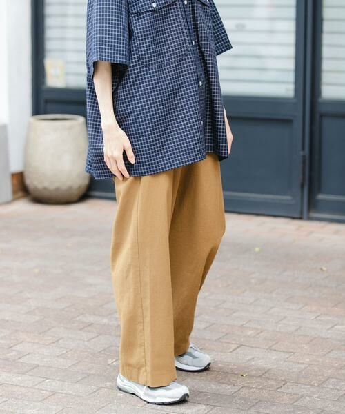 URBAN RESEARCH DOORS / アーバンリサーチ ドアーズ その他パンツ | FORK&SPOON　綿麻ホップサックパンツ | 詳細7
