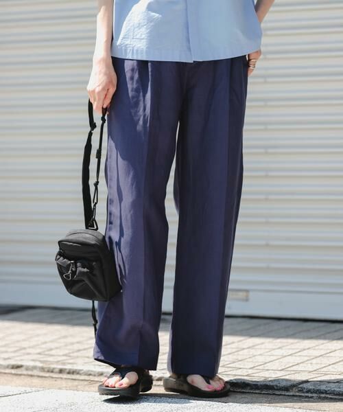 URBAN RESEARCH DOORS / アーバンリサーチ ドアーズ その他パンツ | FORK&SPOON　リネン混イージーパンツ（グレー系その他）