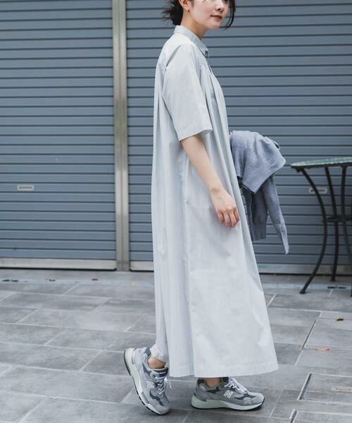 URBAN RESEARCH DOORS / アーバンリサーチ ドアーズ ワンピース | FORK&SPOON　タックシャツワンピース | 詳細1