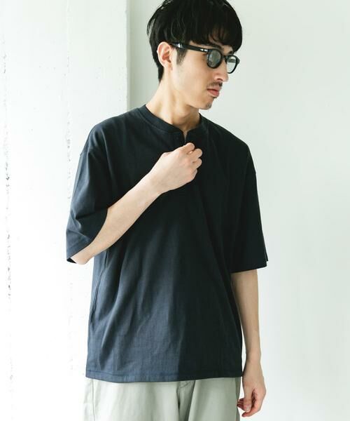 URBAN RESEARCH DOORS / アーバンリサーチ ドアーズ Tシャツ | TOMPKINS ヘンリーネック ショートスリーブ Tシャツ | 詳細3
