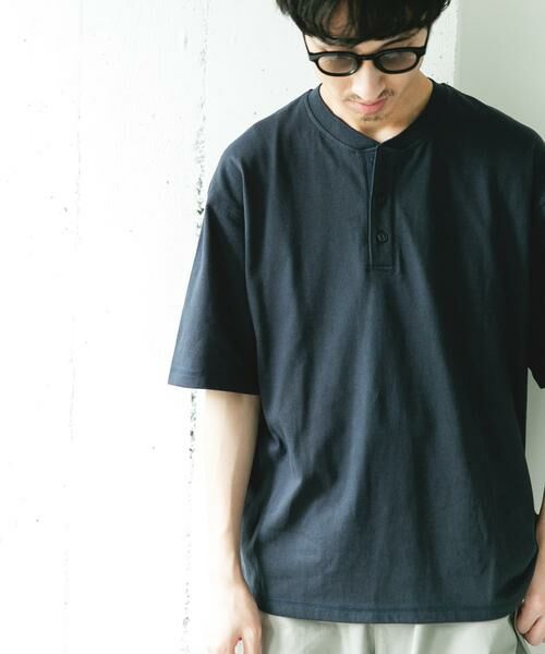 URBAN RESEARCH DOORS / アーバンリサーチ ドアーズ Tシャツ | TOMPKINS ヘンリーネック ショートスリーブ Tシャツ | 詳細4