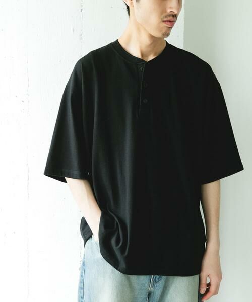URBAN RESEARCH DOORS / アーバンリサーチ ドアーズ Tシャツ | TOMPKINS ヘンリーネック ショートスリーブ Tシャツ | 詳細10