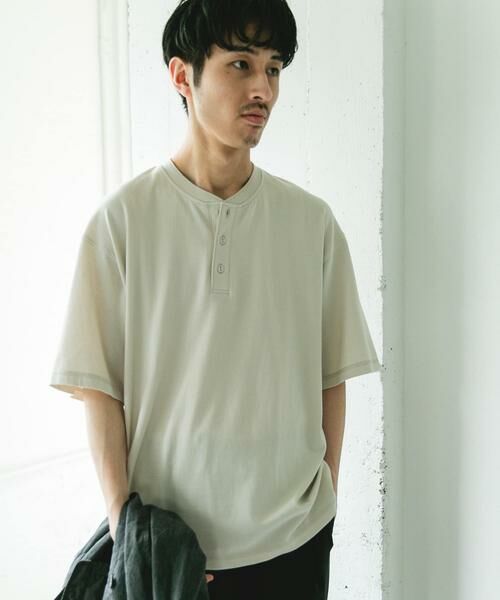 URBAN RESEARCH DOORS / アーバンリサーチ ドアーズ Tシャツ | TOMPKINS ヘンリーネック ショートスリーブ Tシャツ | 詳細19