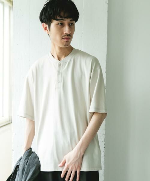 URBAN RESEARCH DOORS / アーバンリサーチ ドアーズ Tシャツ | TOMPKINS ヘンリーネック ショートスリーブ Tシャツ | 詳細20