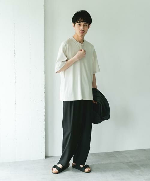 URBAN RESEARCH DOORS / アーバンリサーチ ドアーズ Tシャツ | TOMPKINS ヘンリーネック ショートスリーブ Tシャツ | 詳細22