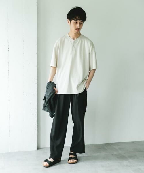 URBAN RESEARCH DOORS / アーバンリサーチ ドアーズ Tシャツ | TOMPKINS ヘンリーネック ショートスリーブ Tシャツ | 詳細23