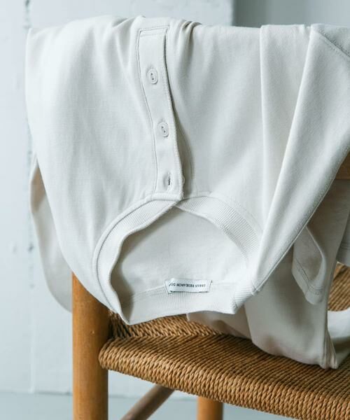 URBAN RESEARCH DOORS / アーバンリサーチ ドアーズ Tシャツ | TOMPKINS ヘンリーネック ショートスリーブ Tシャツ（グレー）