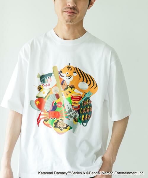 URBAN RESEARCH DOORS / アーバンリサーチ ドアーズ Tシャツ | 塊魂 ショートスリーブプリントTシャツ（ホワイト）