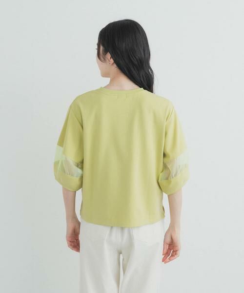 URBAN RESEARCH DOORS / アーバンリサーチ ドアーズ Tシャツ | 異素材ドッキングスリーブプルオーバー | 詳細9