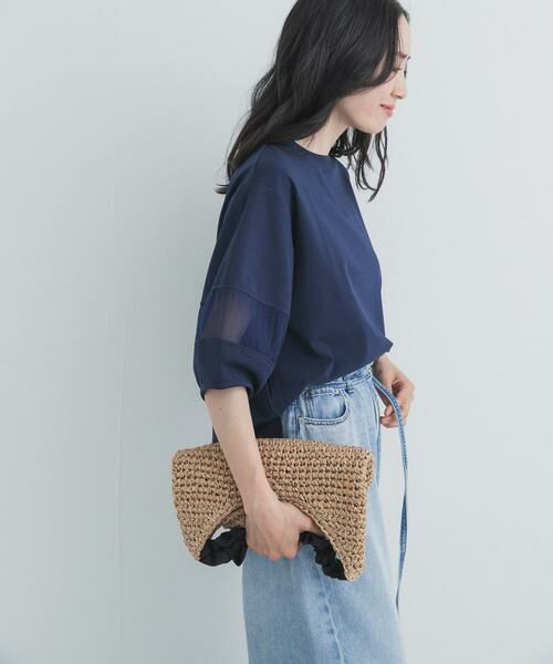 URBAN RESEARCH DOORS / アーバンリサーチ ドアーズ Tシャツ | 異素材ドッキングスリーブプルオーバー | 詳細12
