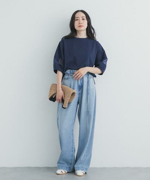URBAN RESEARCH DOORS / アーバンリサーチ ドアーズ Tシャツ | 異素材ドッキングスリーブプルオーバー | 詳細18
