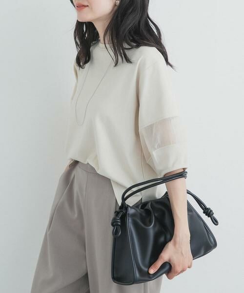 URBAN RESEARCH DOORS / アーバンリサーチ ドアーズ Tシャツ | 異素材ドッキングスリーブプルオーバー | 詳細23