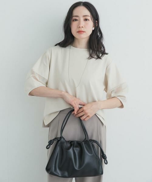 URBAN RESEARCH DOORS / アーバンリサーチ ドアーズ Tシャツ | 異素材ドッキングスリーブプルオーバー | 詳細26