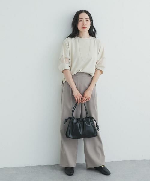 URBAN RESEARCH DOORS / アーバンリサーチ ドアーズ Tシャツ | 異素材ドッキングスリーブプルオーバー | 詳細27