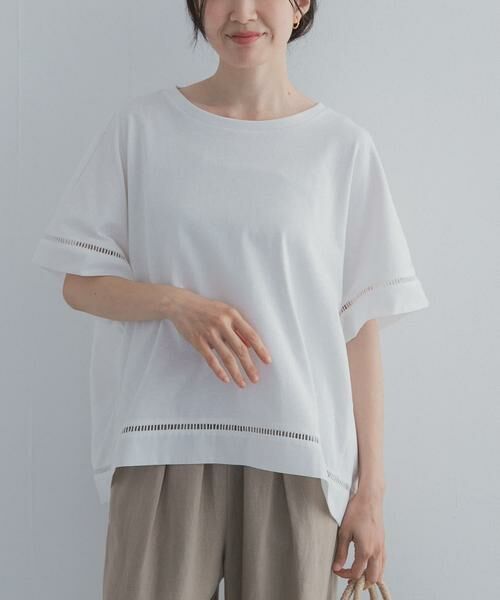 URBAN RESEARCH DOORS / アーバンリサーチ ドアーズ Tシャツ | ハシゴレースドッキングプルオーバー | 詳細17