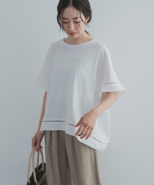 URBAN RESEARCH DOORS / アーバンリサーチ ドアーズ Tシャツ | ハシゴレースドッキングプルオーバー | 詳細19