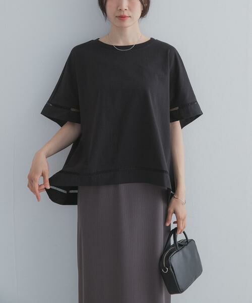 URBAN RESEARCH DOORS / アーバンリサーチ ドアーズ Tシャツ | ハシゴレースドッキングプルオーバー | 詳細24