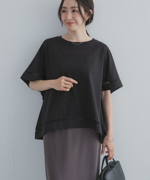 URBAN RESEARCH DOORS / アーバンリサーチ ドアーズ Tシャツ | ハシゴレースドッキングプルオーバー | 詳細25