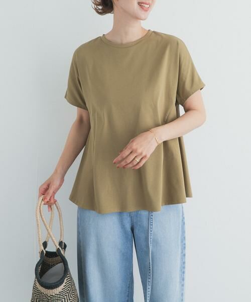 URBAN RESEARCH DOORS / アーバンリサーチ ドアーズ Tシャツ | サイドフレアプルオーバー（グリーン系その他）
