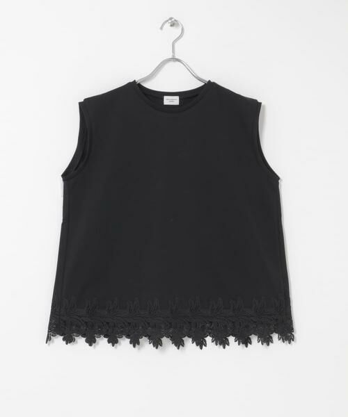 URBAN RESEARCH DOORS / アーバンリサーチ ドアーズ Tシャツ | 裾レースノースリーブプルオーバー | 詳細3