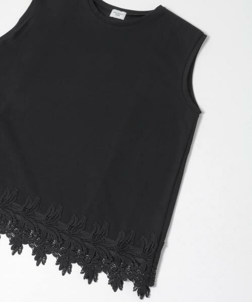 URBAN RESEARCH DOORS / アーバンリサーチ ドアーズ Tシャツ | 裾レースノースリーブプルオーバー | 詳細21